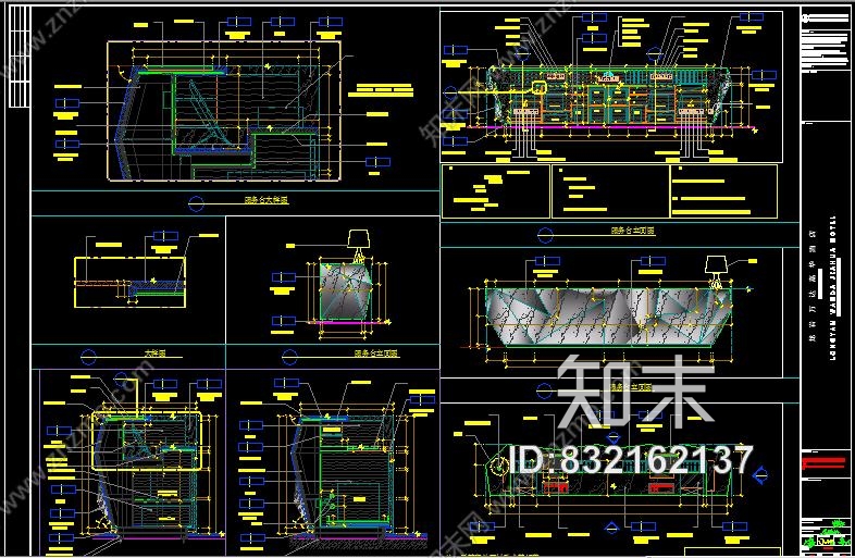 龙岩万达嘉华酒店丨CAD竣工图丨794M施工图下载【ID:832162137】