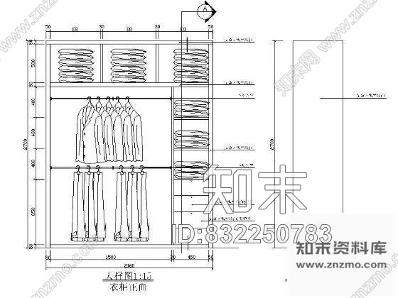 图块/节点小卧室装修详图cad施工图下载【ID:832250783】