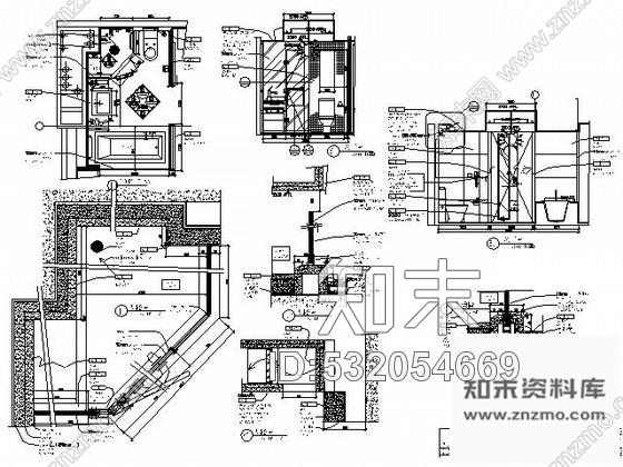 施工图成都高档商务酒店标准客房B型施工图cad施工图下载【ID:532054669】