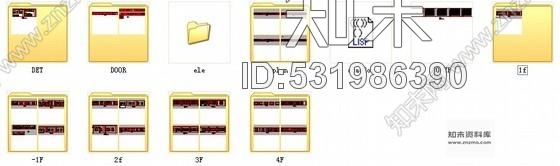 施工图广西豪华四层别墅样板间室内装修施工图cad施工图下载【ID:531986390】