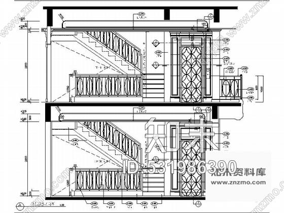 施工图广西豪华四层别墅样板间室内装修施工图cad施工图下载【ID:531986390】