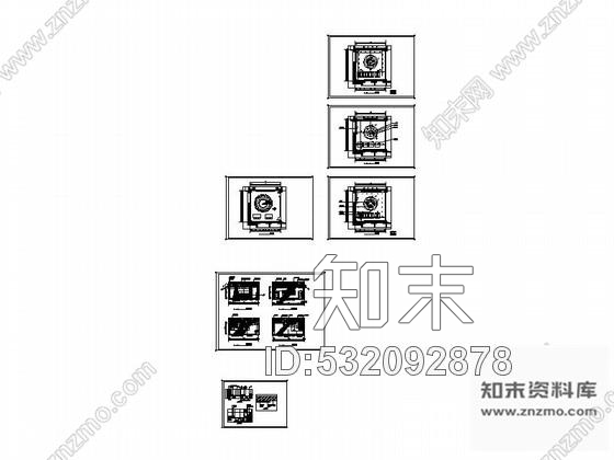 施工图某小会议室室内设计装修图cad施工图下载【ID:532092878】