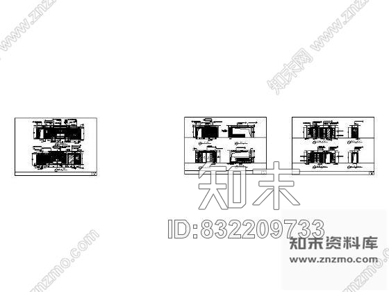 图块/节点欧式古典主卧立面图cad施工图下载【ID:832209733】