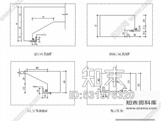 施工图精品豪华中式四层别墅室内装修施工图含效果图及外墙设计图cad施工图下载【ID:531976320】