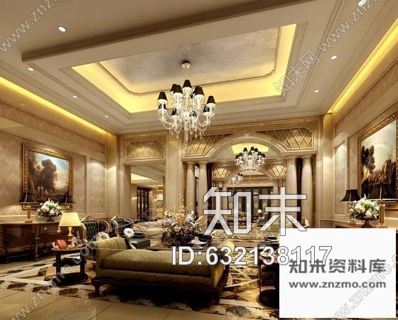 施工图广州奢华文化休闲中心B栋室内装修施工图含效果cad施工图下载【ID:632138117】