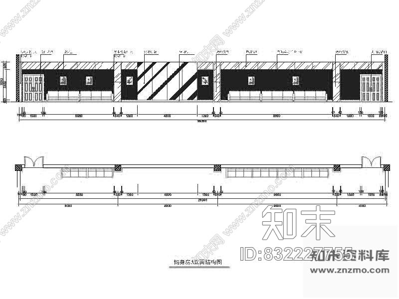 图块/节点体操室装修详图cad施工图下载【ID:832227755】