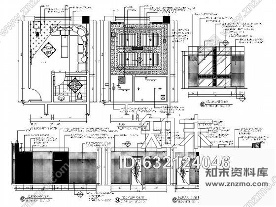 施工图北京KTV室内部分装修设计图含效果cad施工图下载【ID:632124046】