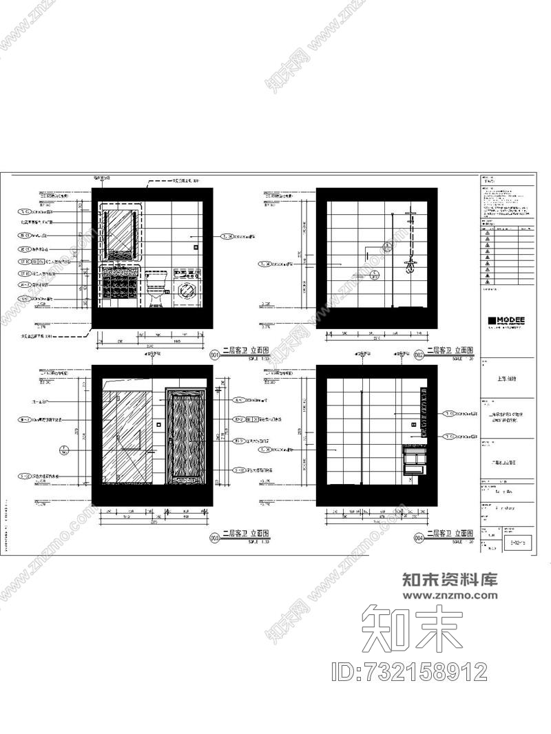 葛亚曦+牧笛上海绿地启东三期DS1户型样板间cad施工图下载【ID:732158912】