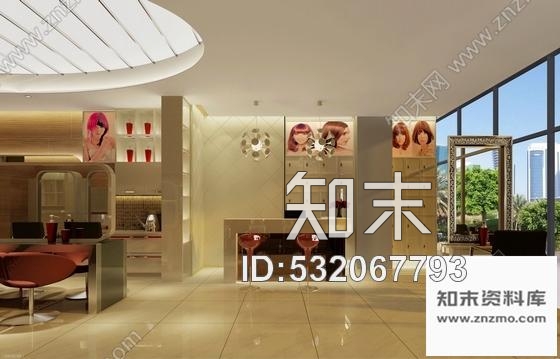 施工图北京连锁理发店旗舰店施工图含效果图cad施工图下载【ID:532067793】