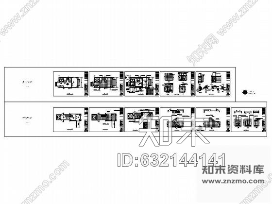 施工图住宅公寓公用电梯厅装修图施工图下载【ID:632144141】