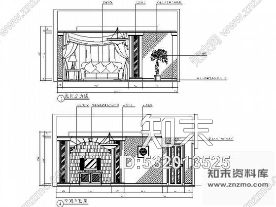 施工图豪华酒楼包间装修Ⅰcad施工图下载【ID:532013525】