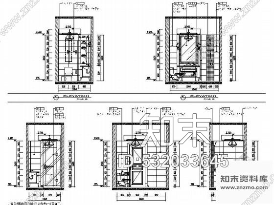 施工图江苏花园式酒店附楼双床棋牌间室内装修图含效果施工图下载【ID:532033645】