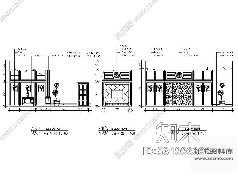 施工图诸暨简欧某别墅施工图含效果cad施工图下载【ID:531993392】