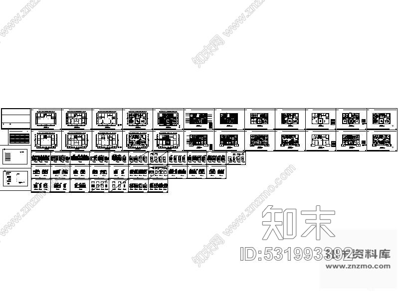 施工图诸暨简欧某别墅施工图含效果cad施工图下载【ID:531993392】