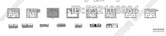 施工图某法国知名国际品牌店铺装修图cad施工图下载【ID:532108984】