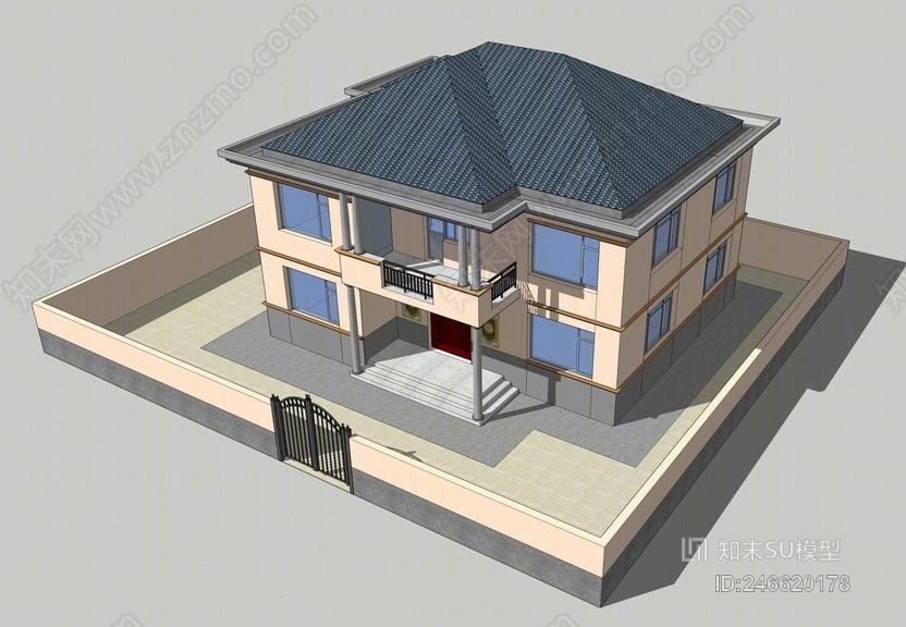 新农村民房su模型su模型下载【id:246620178】