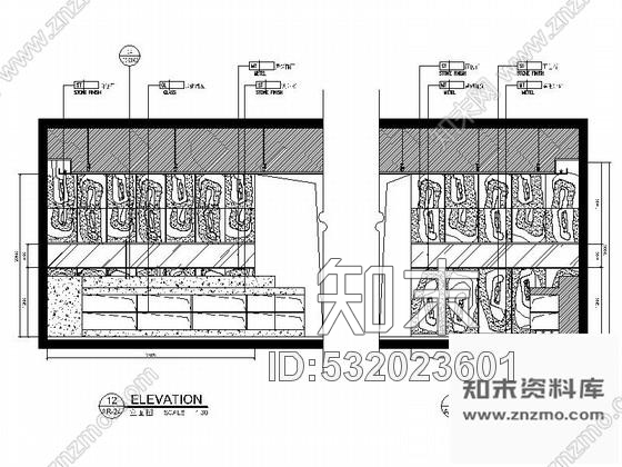 施工图广东精品现代风格五星级大酒店旋转餐厅室内装修施工图cad施工图下载【ID:532023601】