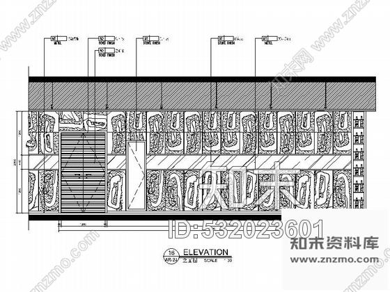 施工图广东精品现代风格五星级大酒店旋转餐厅室内装修施工图cad施工图下载【ID:532023601】