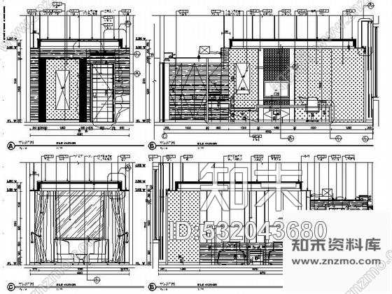 施工图山东某奢华五星级大酒店客房区施工图cad施工图下载【ID:532043680】