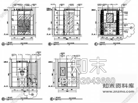 施工图山东某奢华五星级大酒店客房区施工图cad施工图下载【ID:532043680】