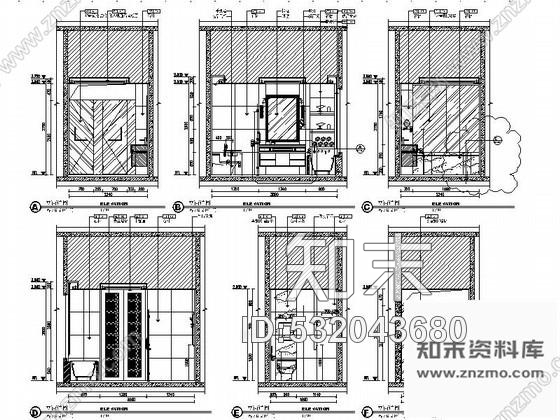 施工图山东某奢华五星级大酒店客房区施工图cad施工图下载【ID:532043680】