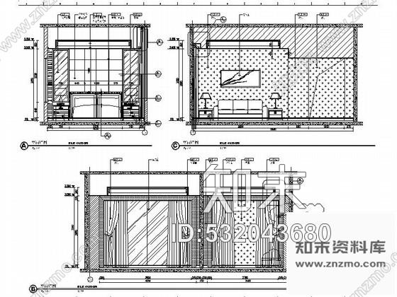 施工图山东某奢华五星级大酒店客房区施工图cad施工图下载【ID:532043680】