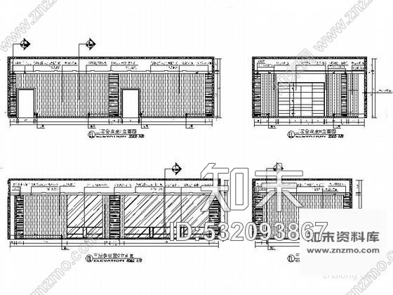 施工图中级法院149平方会议室装修图cad施工图下载【ID:532093867】
