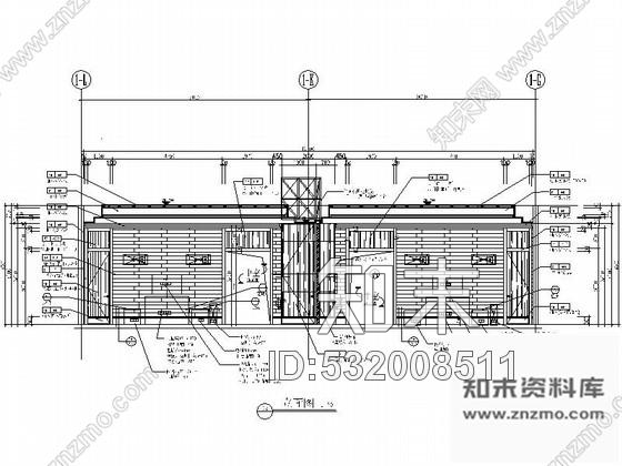 施工图风味中餐厅包间Ⅰ室内装修图cad施工图下载【ID:532008511】