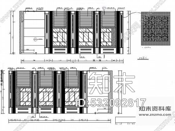 施工图183㎡多功能厅室内装修图cad施工图下载【ID:532092817】