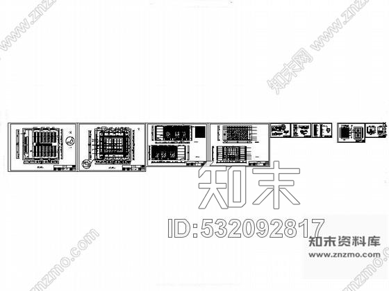 施工图183㎡多功能厅室内装修图cad施工图下载【ID:532092817】