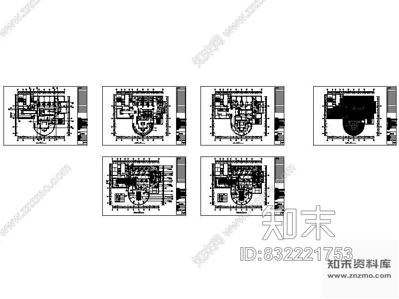 某休闲会所平面布置图cad施工图下载【ID:832221753】