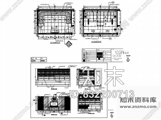 图块/节点黑镜磨花KTV包间详图cad施工图下载【ID:832200713】
