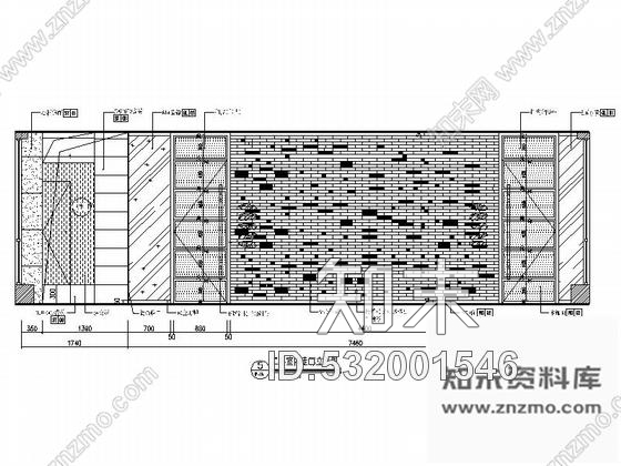 施工图南京时尚铁板烧餐厅装修施工图含效果cad施工图下载【ID:532001546】