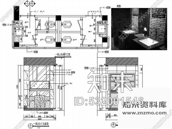 施工图南京时尚铁板烧餐厅装修施工图含效果cad施工图下载【ID:532001546】