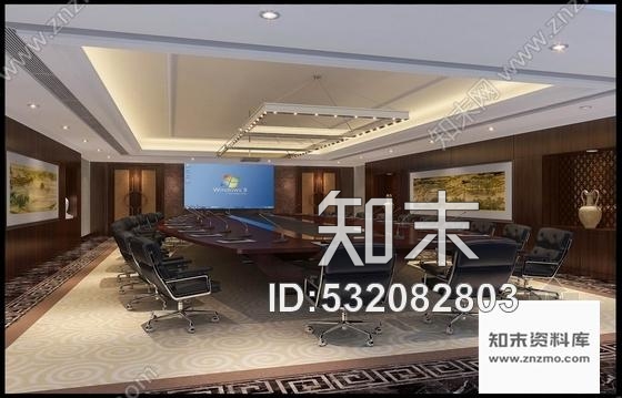 施工图江苏高档科技园办公楼室内装修施工图含效果cad施工图下载【ID:532082803】