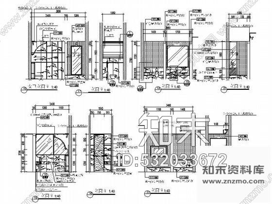 施工图高档酒店大堂卫生间室内设计施工图施工图下载【ID:532033672】