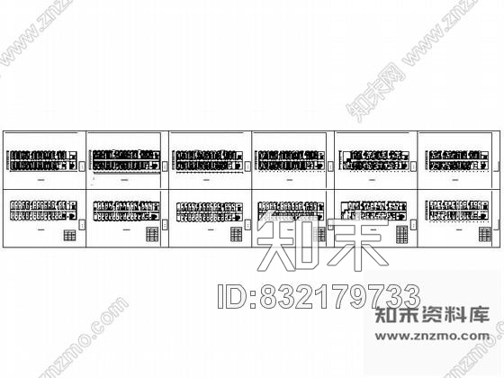 图块/节点某大型花园酒店房型平面分布CAD图块下载施工图下载【ID:832179733】