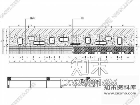 施工图简约小清新快餐厅室内装修施工图含效果cad施工图下载【ID:532001585】