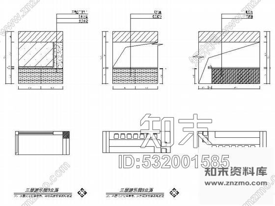 施工图简约小清新快餐厅室内装修施工图含效果cad施工图下载【ID:532001585】