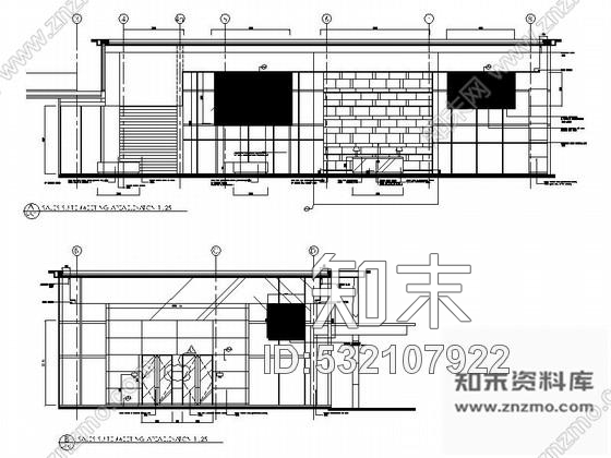 施工图高级现代风格售楼部装修施工图含效果cad施工图下载【ID:532107922】