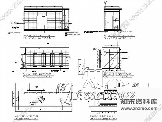 施工图高级现代风格售楼部装修施工图含效果cad施工图下载【ID:532107922】