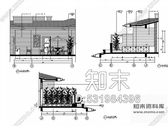 施工图重庆花园洋房叠拼别墅室内装修CAD施工图含效果施工图下载【ID:531984396】