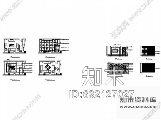 施工图某欧式娱乐会所包房8装修图cad施工图下载【ID:632127027】
