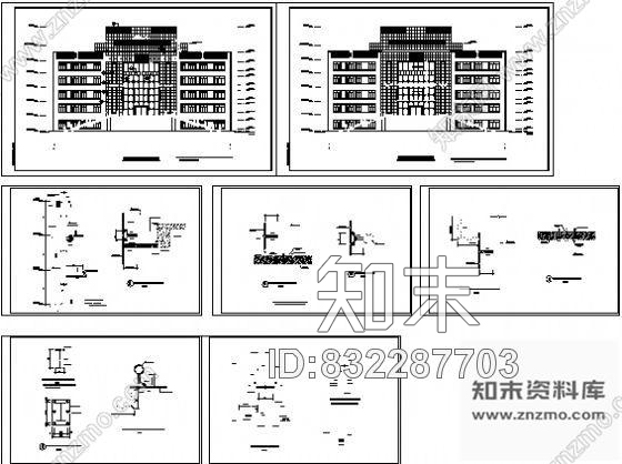 图块/节点某办公室正立面幕墙结构施工图施工图下载【ID:832287703】