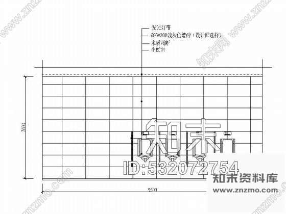 施工图安徽时尚售楼处室内设计装饰CAD施工图含效果cad施工图下载【ID:532072754】