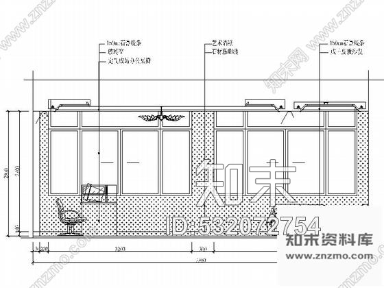 施工图安徽时尚售楼处室内设计装饰CAD施工图含效果cad施工图下载【ID:532072754】