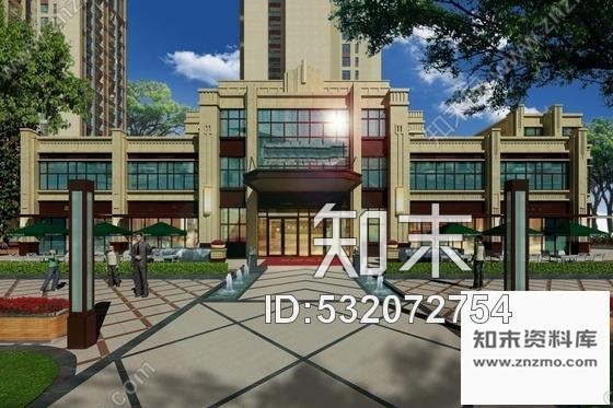 施工图安徽时尚售楼处室内设计装饰CAD施工图含效果cad施工图下载【ID:532072754】