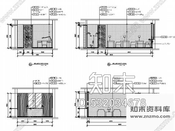 施工图江苏混搭风格度假村宾馆全套室内设计CAD装修图含效果施工图下载【ID:532034678】