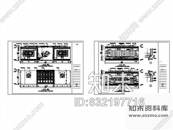 图块/节点古代诗人博物馆立面图cad施工图下载【ID:832197716】