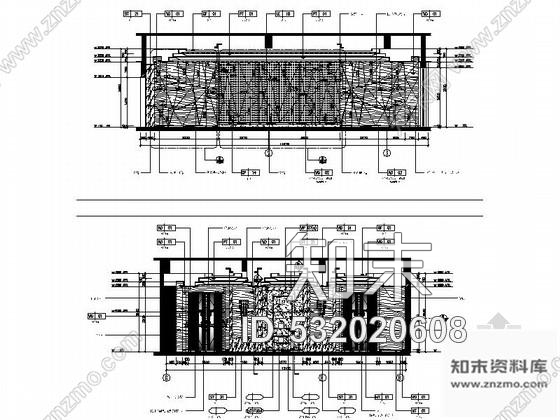 施工图西安时尚华贵五星级酒店会议区及报告厅装修施工图含效果cad施工图下载【ID:532020608】